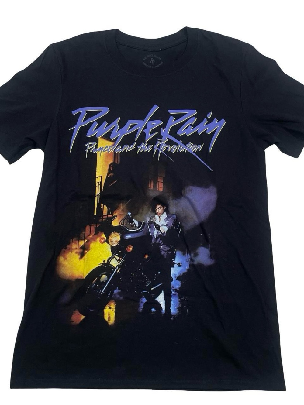 Prince & the Revolution Purple Rain Official Merch Tee Size S Black (Retail $25)